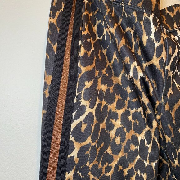 Pam & Gela Jacket and crop Track Pant in Leopard - Picture 2 of 5